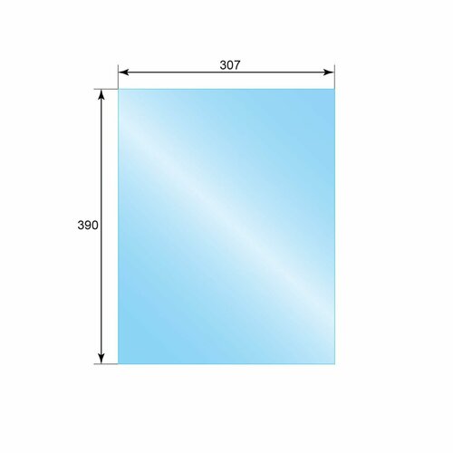 Стекло огнеупорное ASTON призматик 0307x0390 для печных и каминных дверок 8243₽