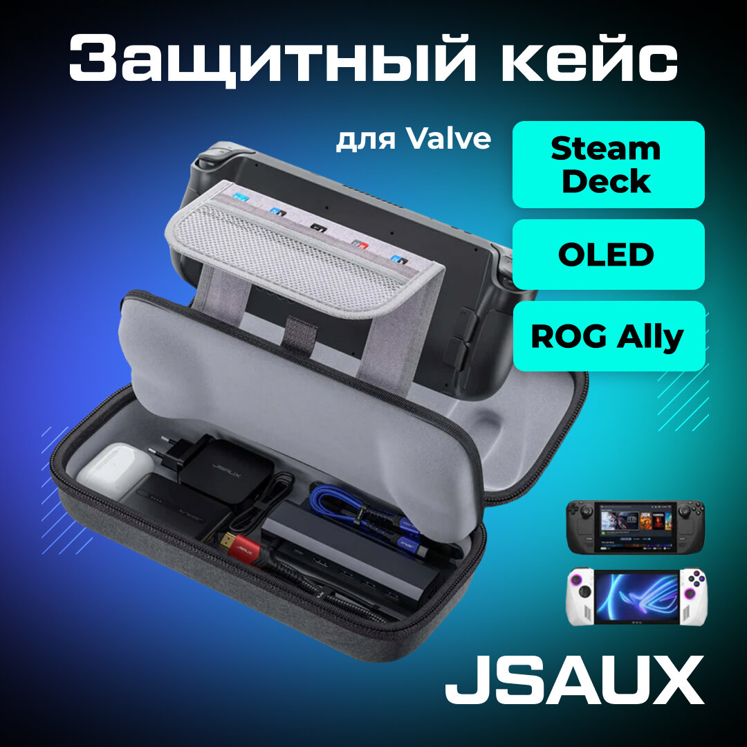Защитный кейс JSAUX для Valve Steam Deck / OLED / ROG Ally