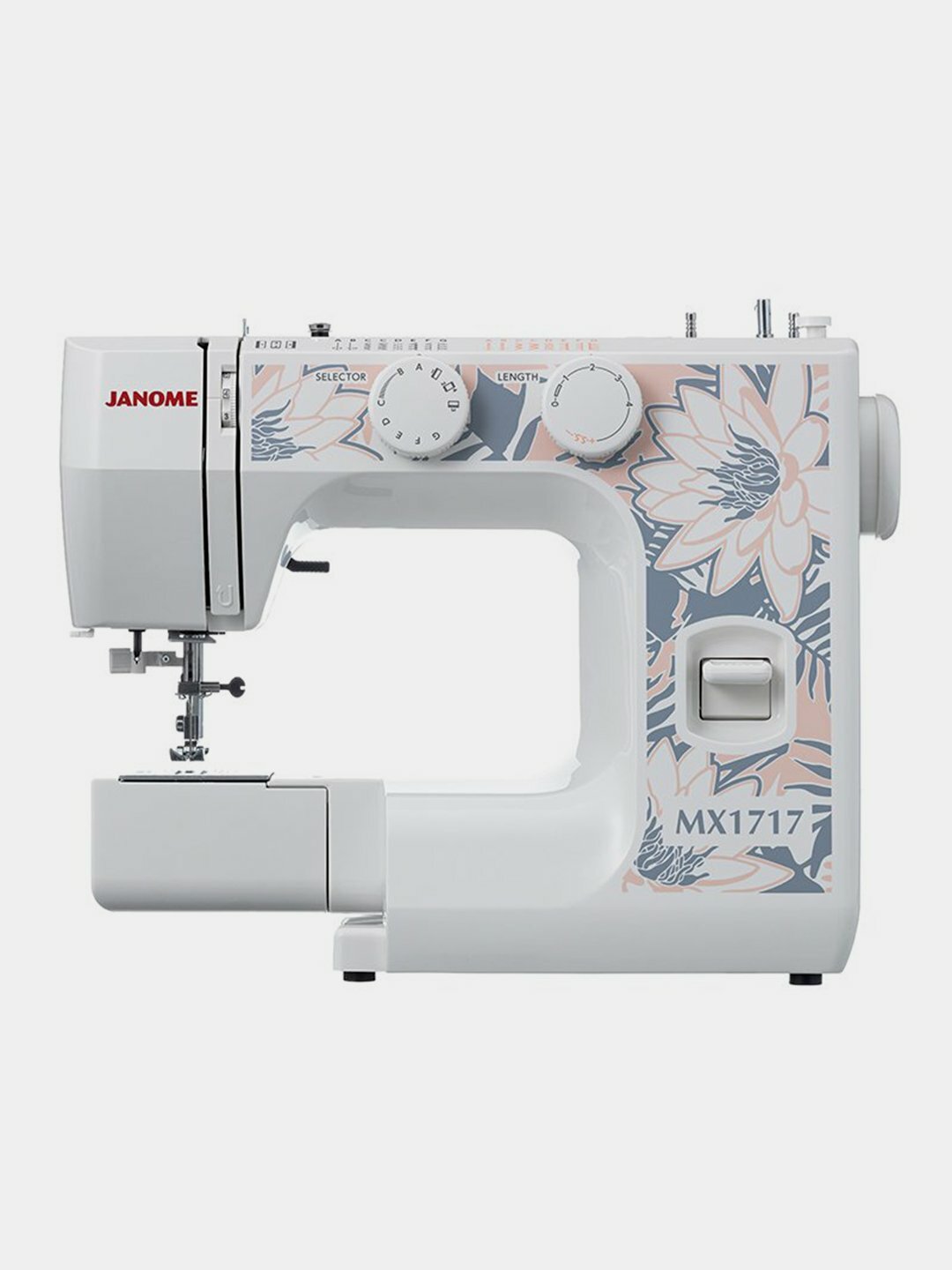 Швейная машинка JANOME MX 1717 швейных операций 15, трикотажные , оверлочные, потайные, строчки. 1 год гарантия — фото 1