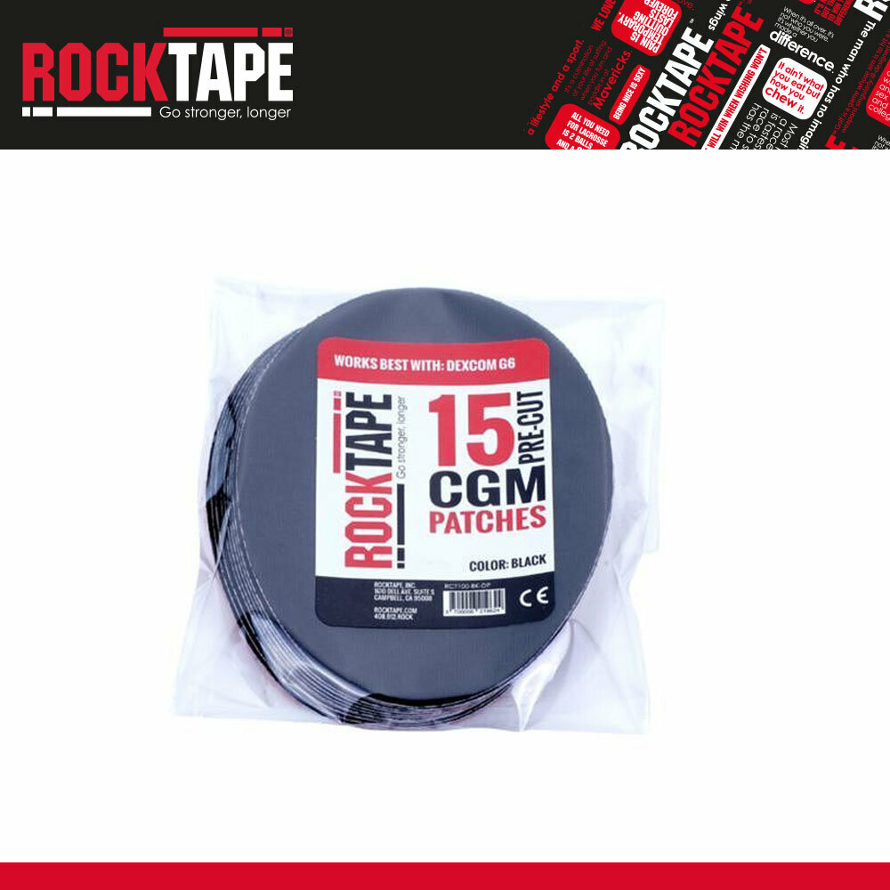 Патчи Rocktape, для крепления глюкометров, гипоаллергенные, хлопок, акрил — фото 1