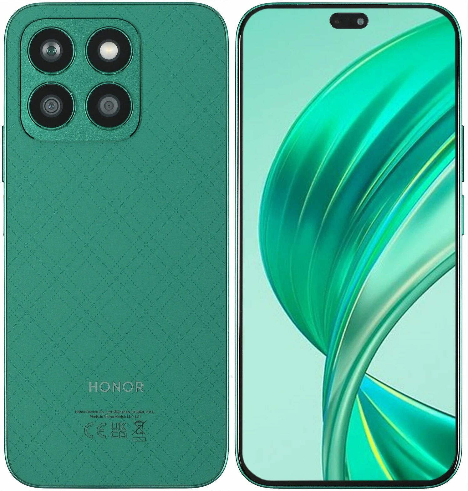 Смартфон HONOR X8b, AMOLED, 8/128 ГБ, 6.7", 108 МП, NFC, SuperCharge, зеленый