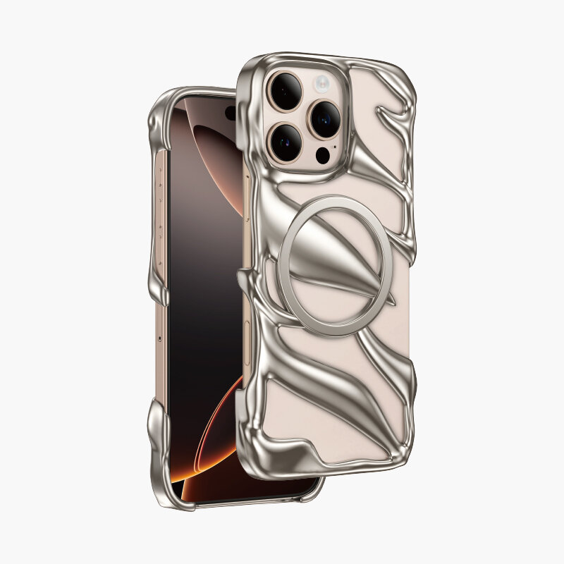 Чехол Keephone HELIOS , для iPhone 16 Pro , MagSafe, прозрачный, белый — фото 1