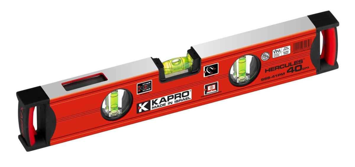 Уровень строительный Plumbsite Hercules 40 см Kapro 986-41-40P