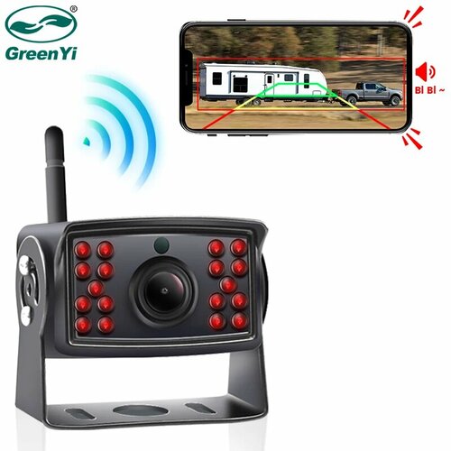 Беспроводная камера заднего вида GreenYi 720P 50 м 4815₽