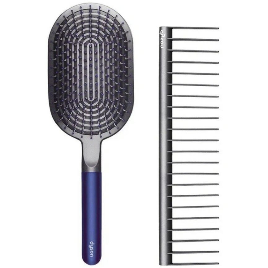Набор расчесок Styling Set в стиле Dyson, Blue, расческа и гребешок