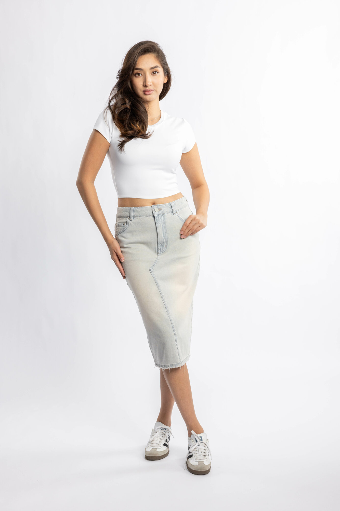 Юбка 1, размер 48/, голубой — фото 1