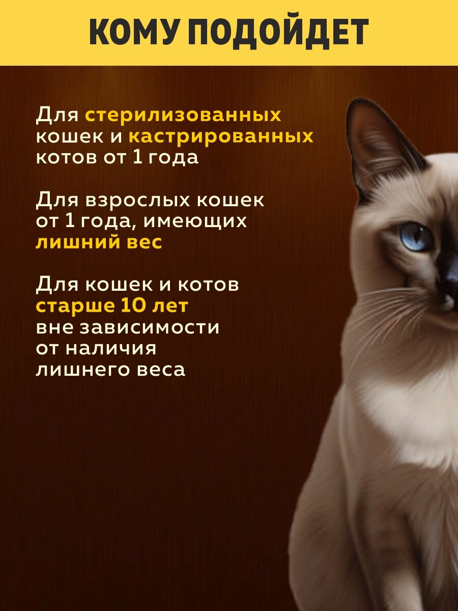 Корм сухой для кошек с избыточным весом и стерилизованных BROOKSFIELD (Бруксфилд) Курица, 400 г — фото 1