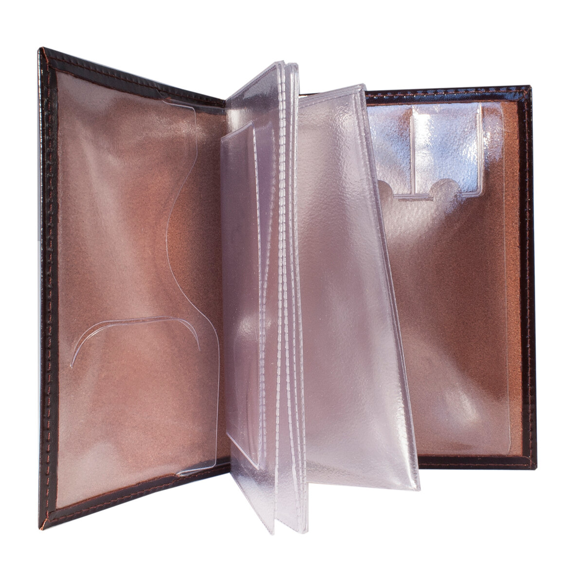 Обложка для автодокументов Driver, коричневый — фото 1