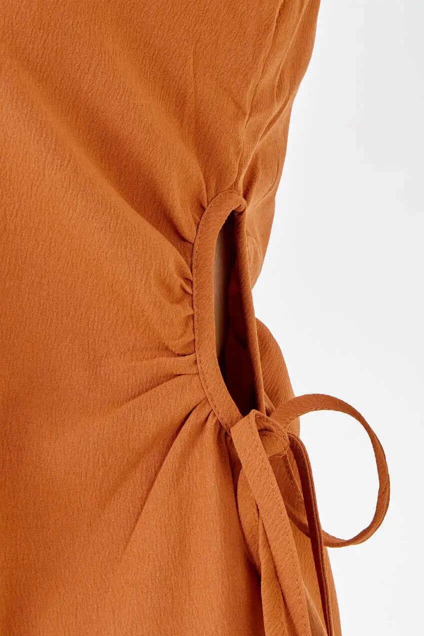 Сарафан Selfie, размер S, коричневый — фото 1