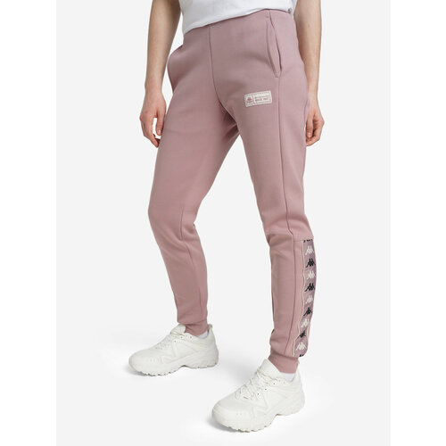 фото Брюки джоггеры kappa authentic flash women's knitted pants, размер 44, розовый