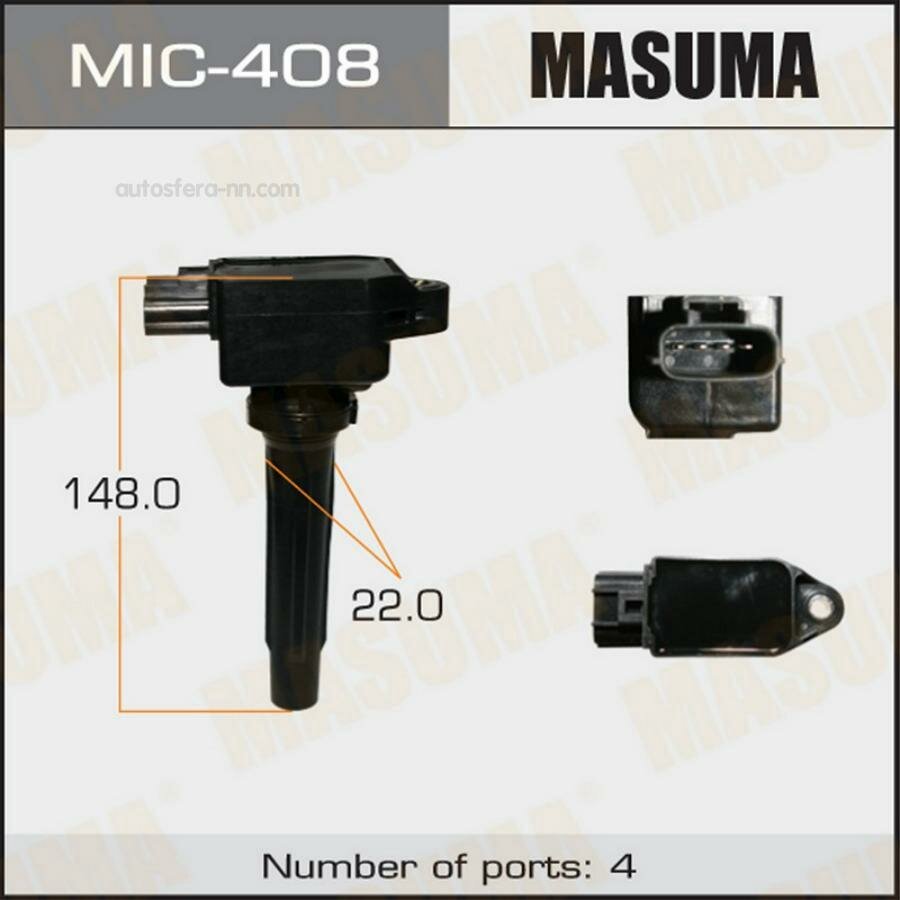 MASUMA MIC408 Катушка MASUMA, CX-5, CX-9 / SKYACTIV-G, P5 SKYACTIVE