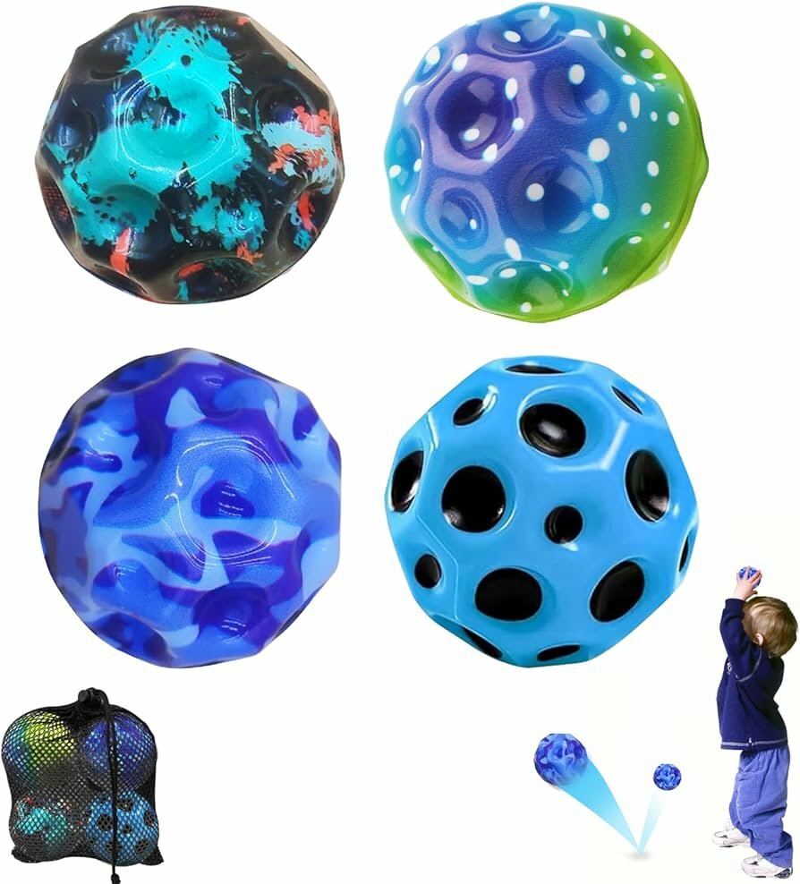 Яркий прыгающий мяч-молния – Ваш ребенок будет радоваться каждому прыжку! — фото 1