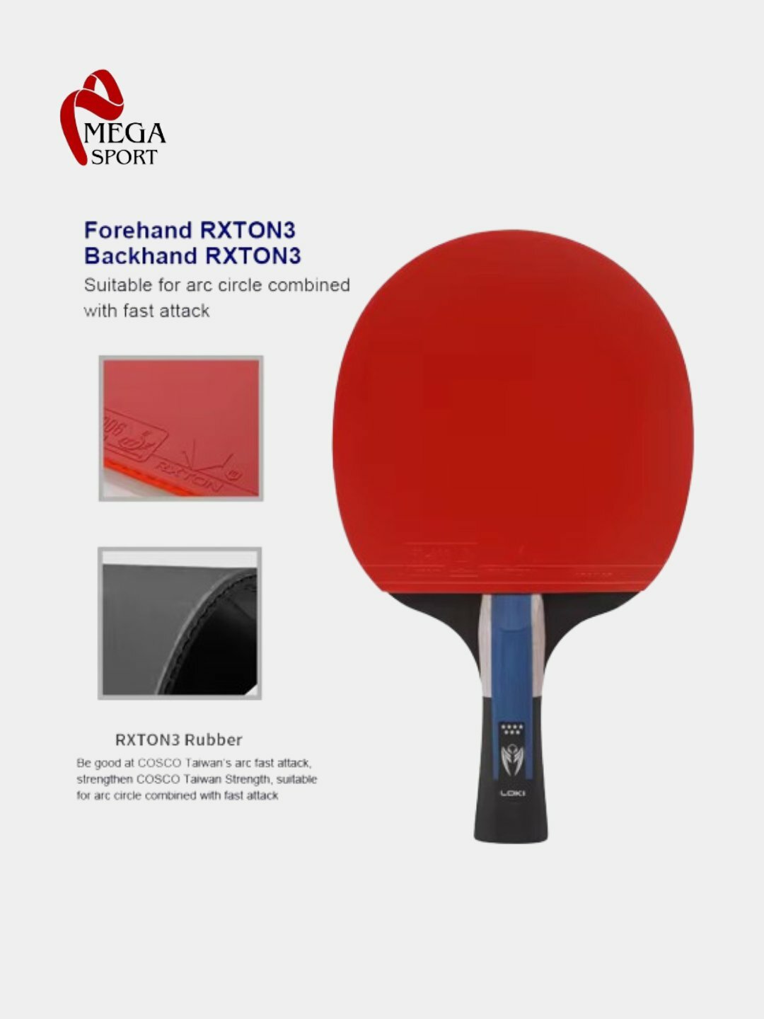 Ракетки для настольного тенниса-LOKI 4* — фото 1