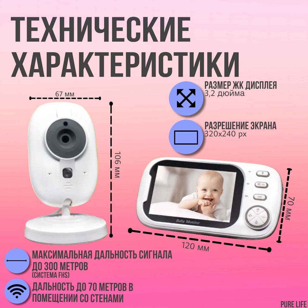 Видеоняня Baby Monitor