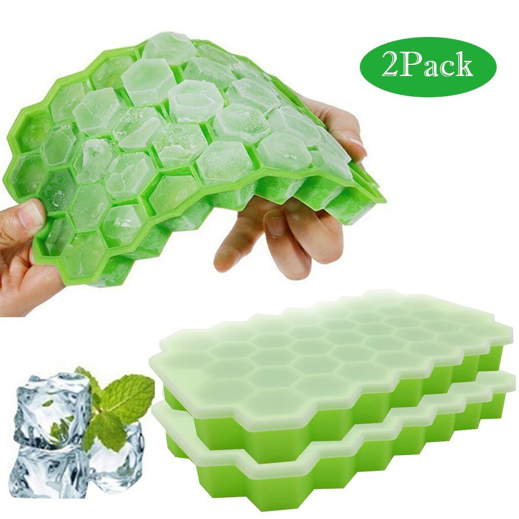 DuangDuang Honeycomb Shape Ice-Cube Maker Ice Tray Ice Trays Mold Storage Containers 2 шт.