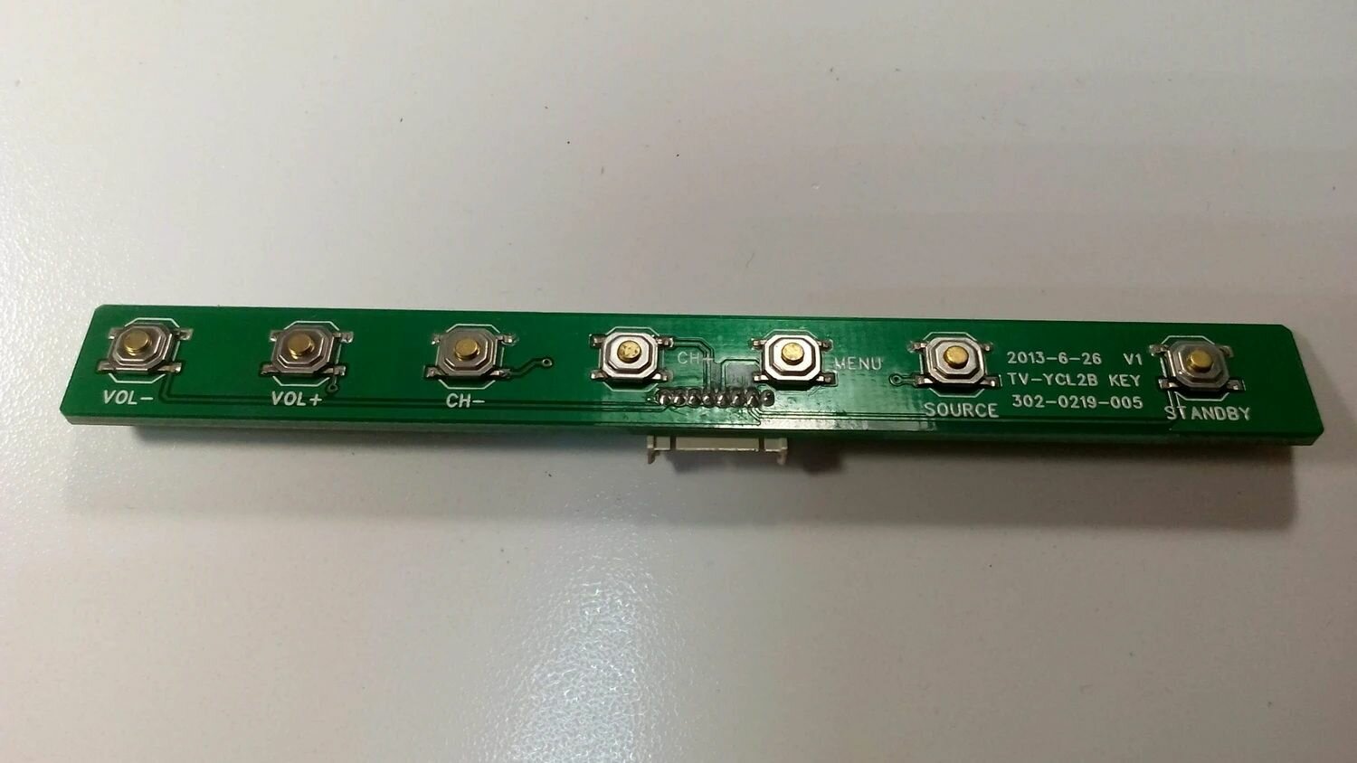 Плата кнопок TV-YCL2B KEY 302-0219-005 V1 для Rl-24E1303 Lcd Телевизор Rolsen Плата управления арт. 7638