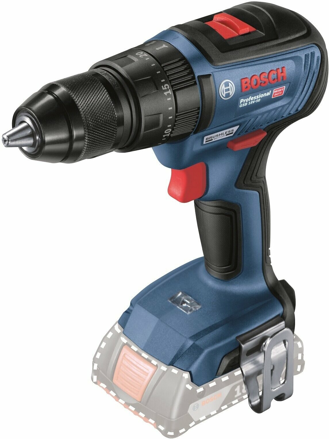 Аккумуляторная дрель-шуруповерт Bosch GSB 18V-50 06019H5120