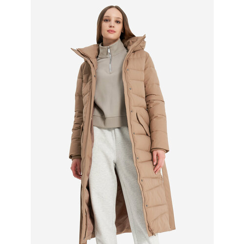фото Пальто gsd w gsd e-long coat, размер 48, бежевый