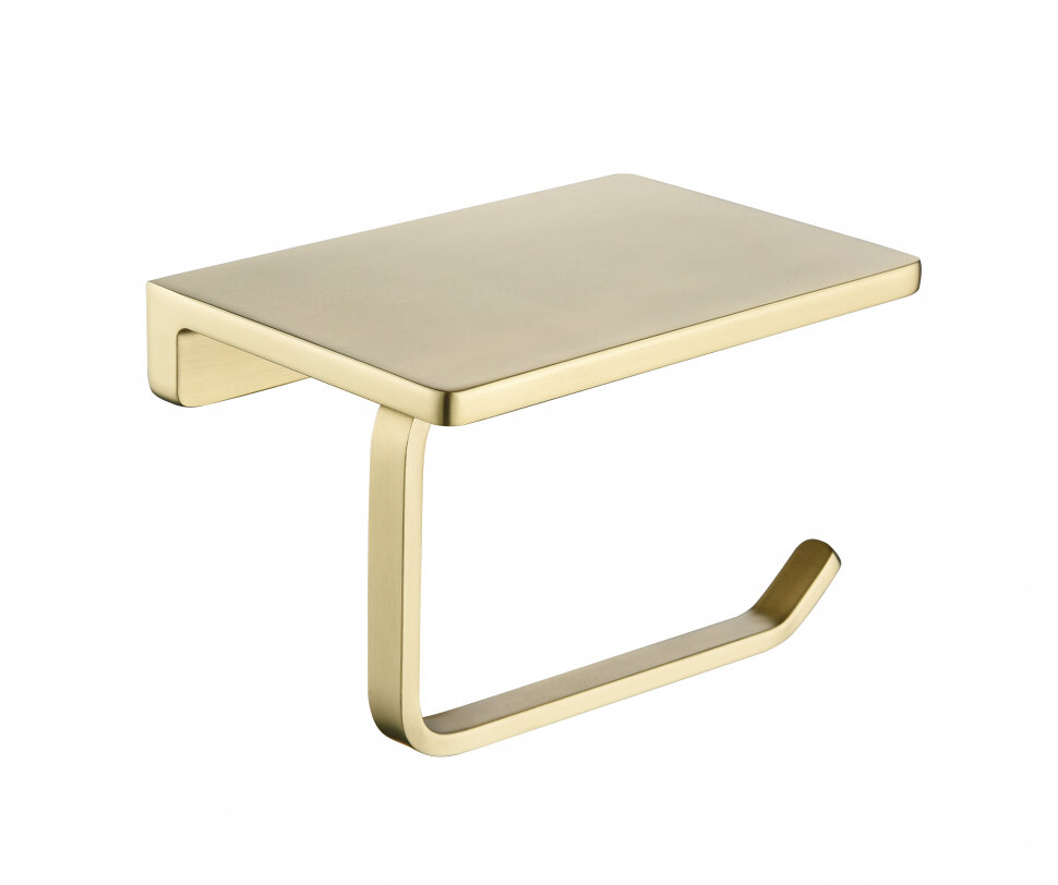 Настенный бумагадержатель плоский Grocenberg AC0027MG, материал латунь