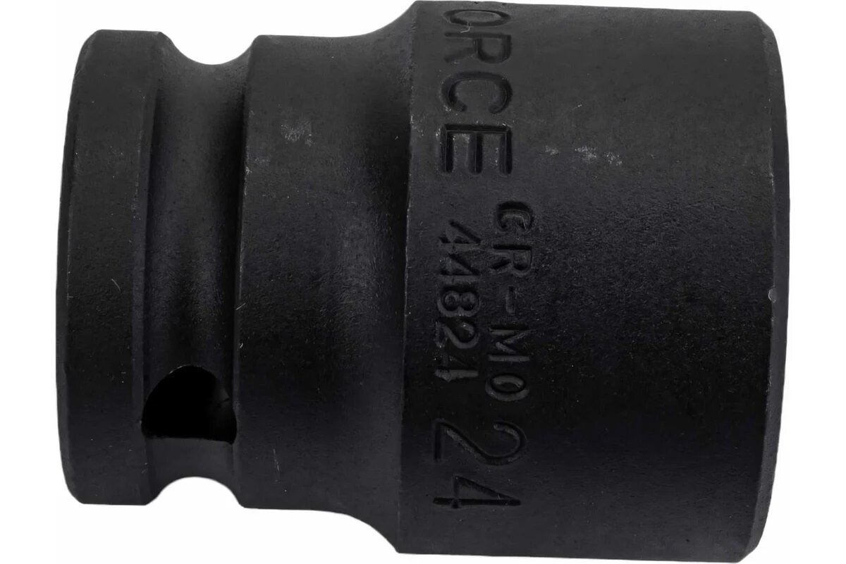 FORCE Головка торцевая ударная 1/2", 12-гранная, 24 мм, длина 43 мм F-44824