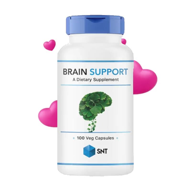 Витаминно-минеральный комплекс SNT Brain Support витамины и травы, 100 растительных капсул — фото 1