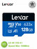 Флешка Lexar 128GB A1, V30, 4K, 100Mb/s microSDXC UHS-I card, 128ГБ, micro sd