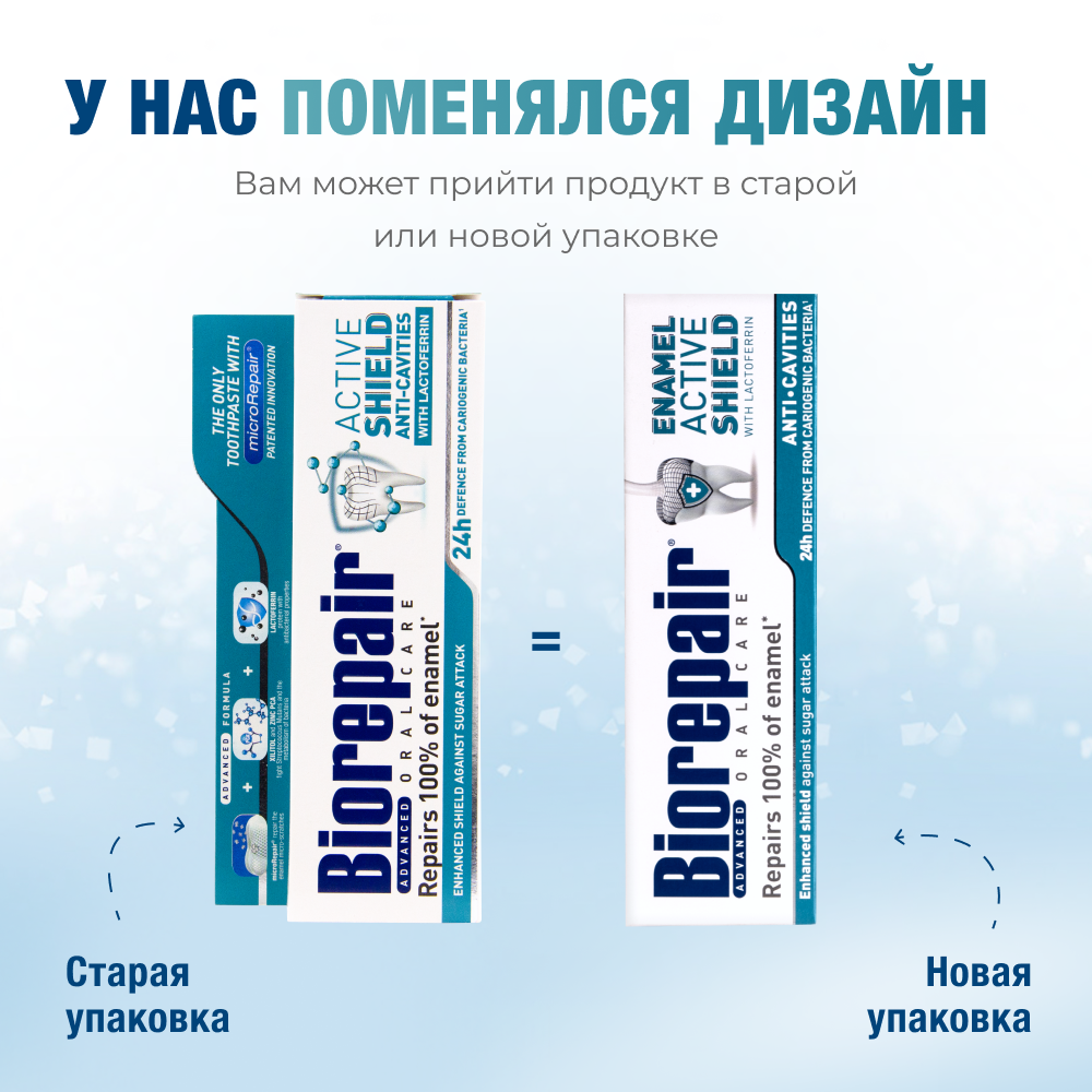 Картинки Зубная паста Biorepair Scudo Attivo, активная защита эмали зубов, 75 мл