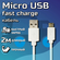 Кабель зарядки USB Micro USB 2м быстрая зарядка и передача данных...