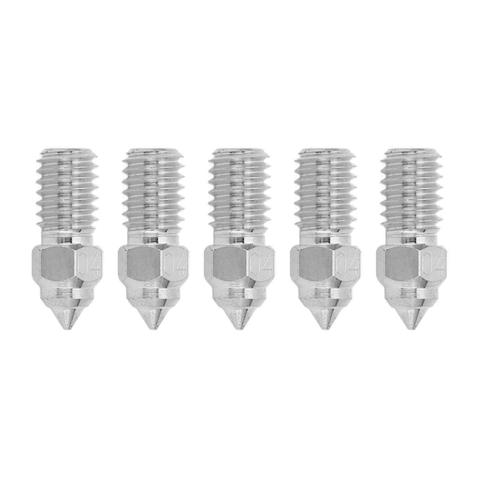5pcs 3D -принтер экстрадец сопла 1,75 мм M6 High Speed ​​Hotend для Creality Ender 5 S1 0,4 мм