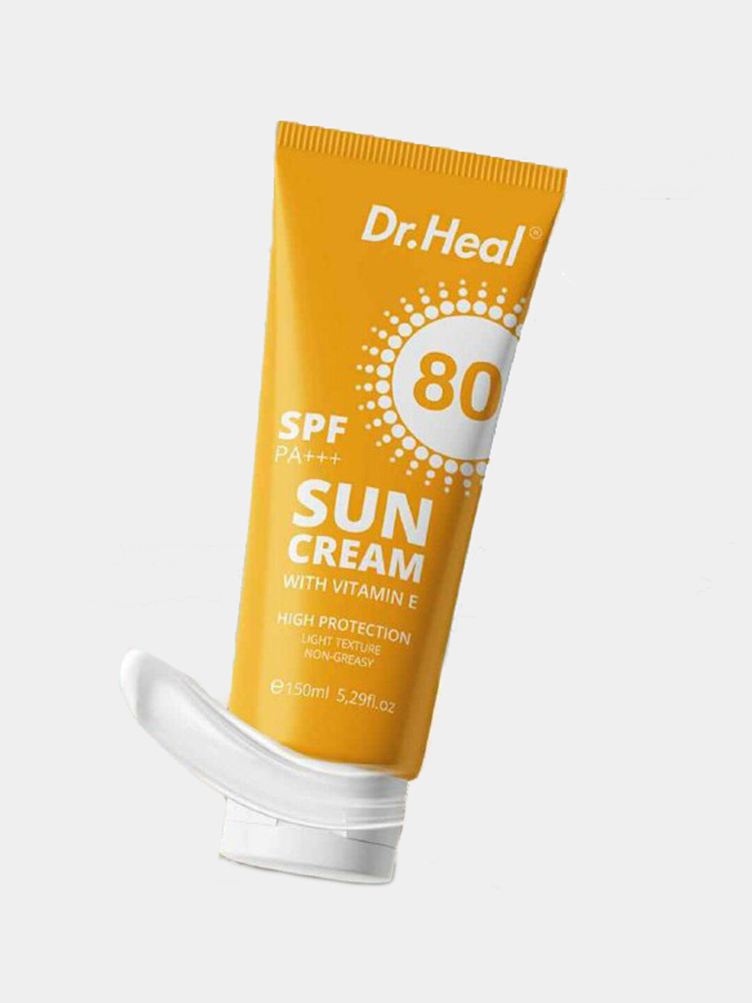 Солнцезащитный крем Dr. Heal Sun Cream с SPF 80 PA++, витамином E, 150 мл