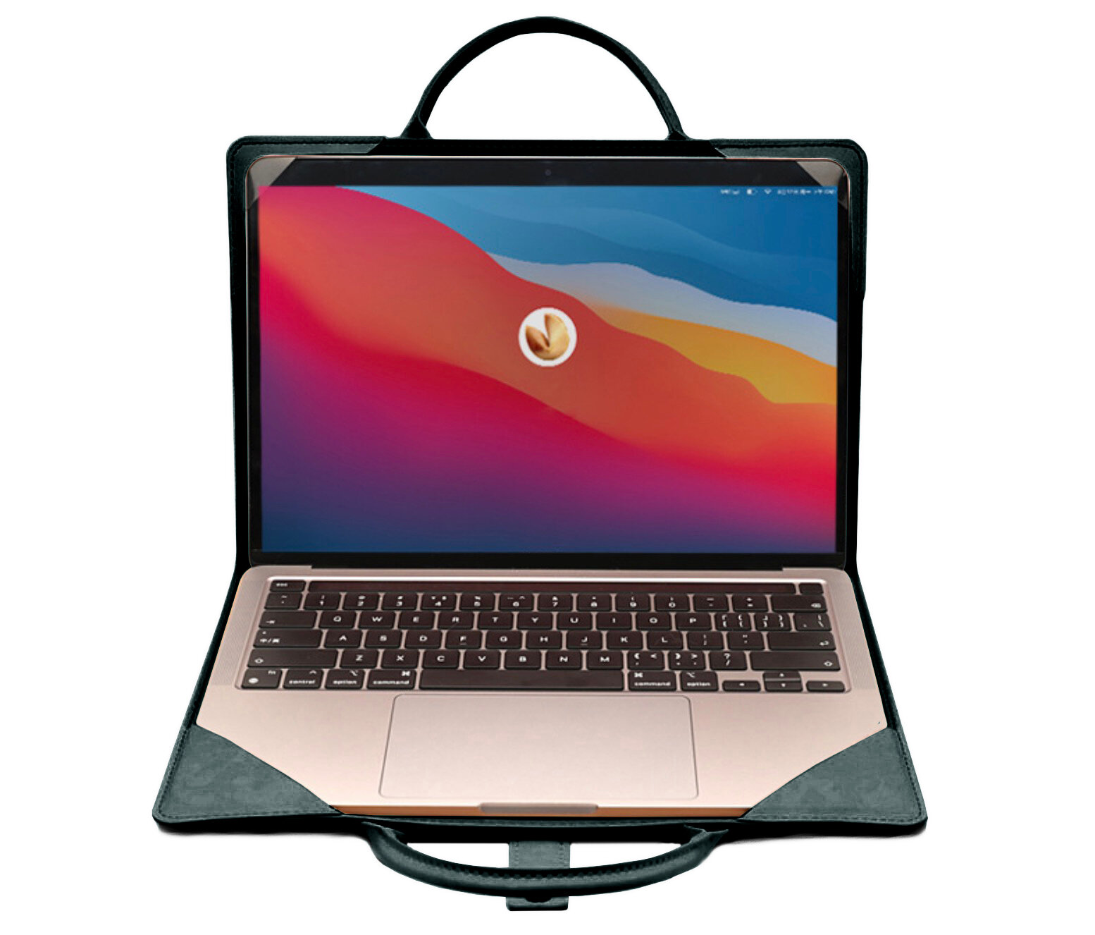 Чехол-сумка MyPads Boko Eleganto для ноутбука 15.6 Packard Bell EasyNote TM86 из импортной эко-кожи с застежкой и ручкой для переноски защитный про.