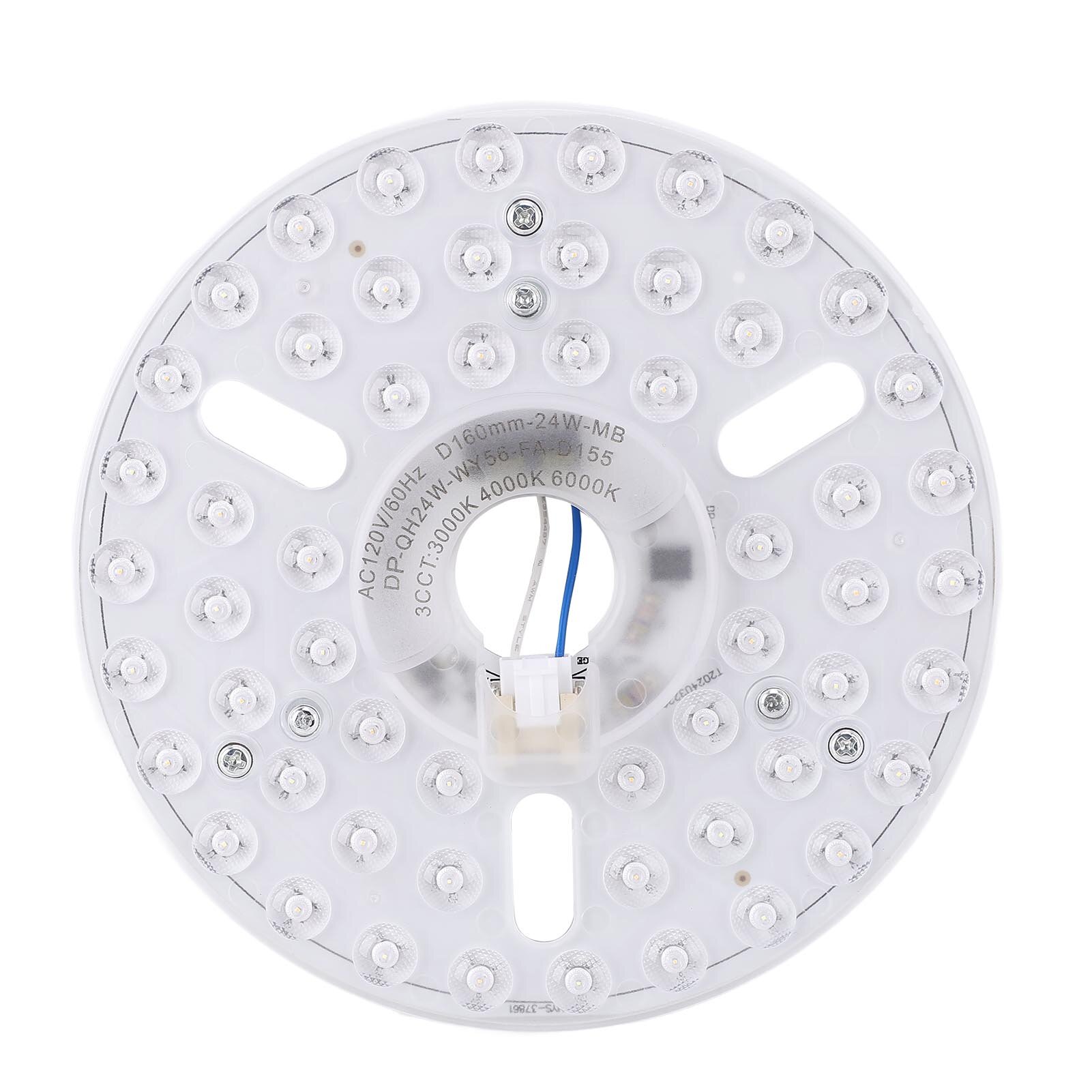 6.3in LED Ceiling Fan Light Kit Magnetic 24W Dimmable 3CCT 3000K 4000K 6000K Replacement Panel 120V
