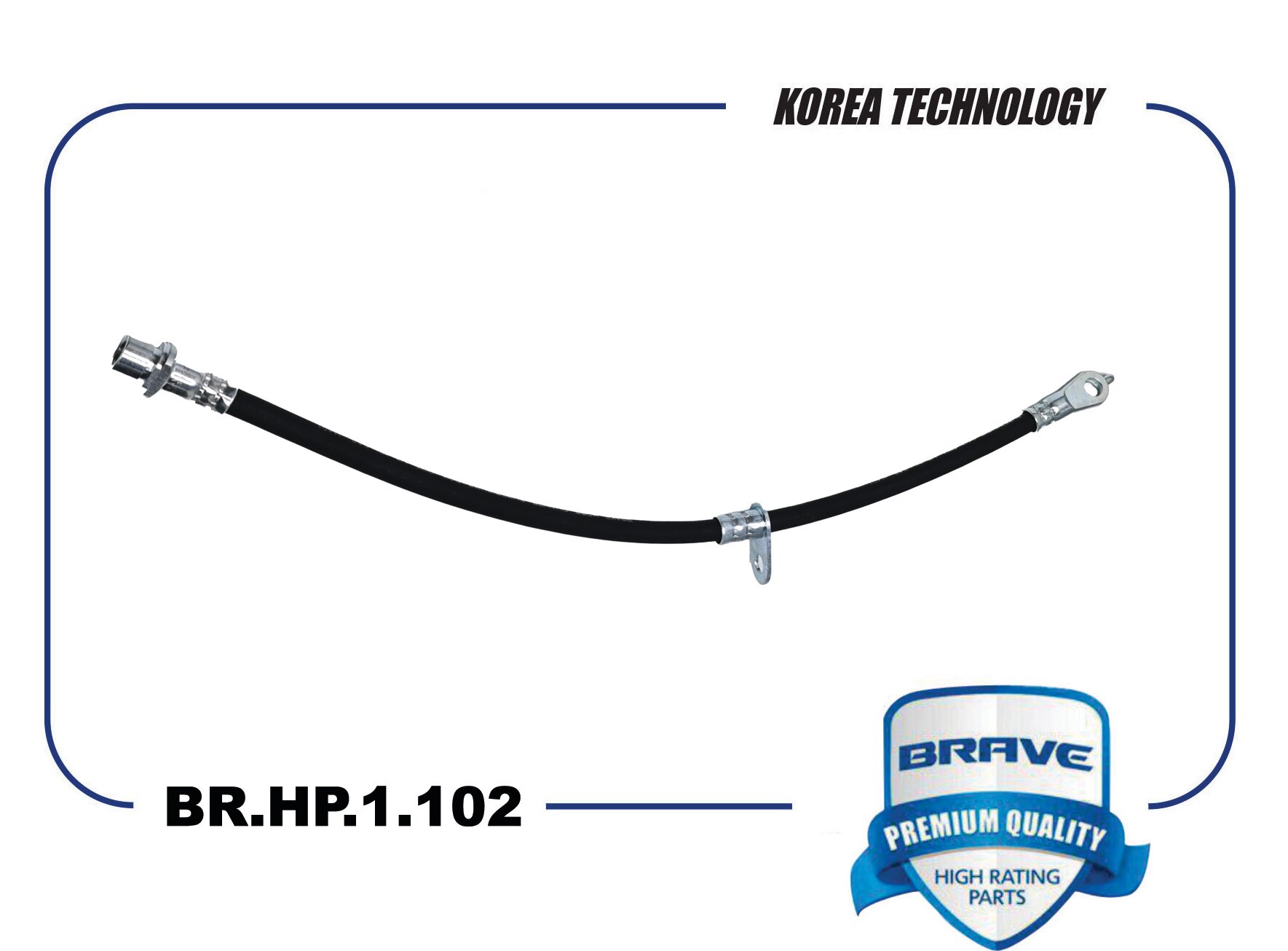 Шланг тормозной передний правый для Тойота Камри, Лексус арт BRHP1102 Brave