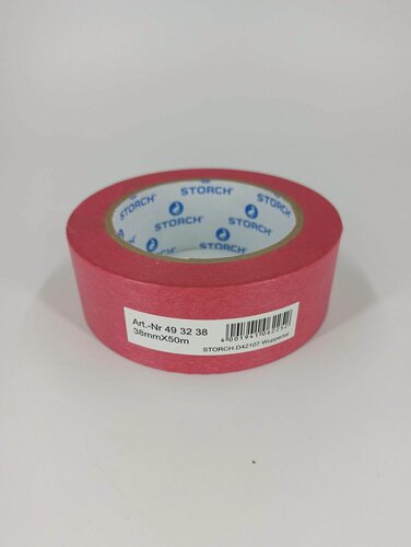 Изображение товара Лента малярная красная сверхтонкая Storch Premium Das Rote 493238 (38мм*50м)