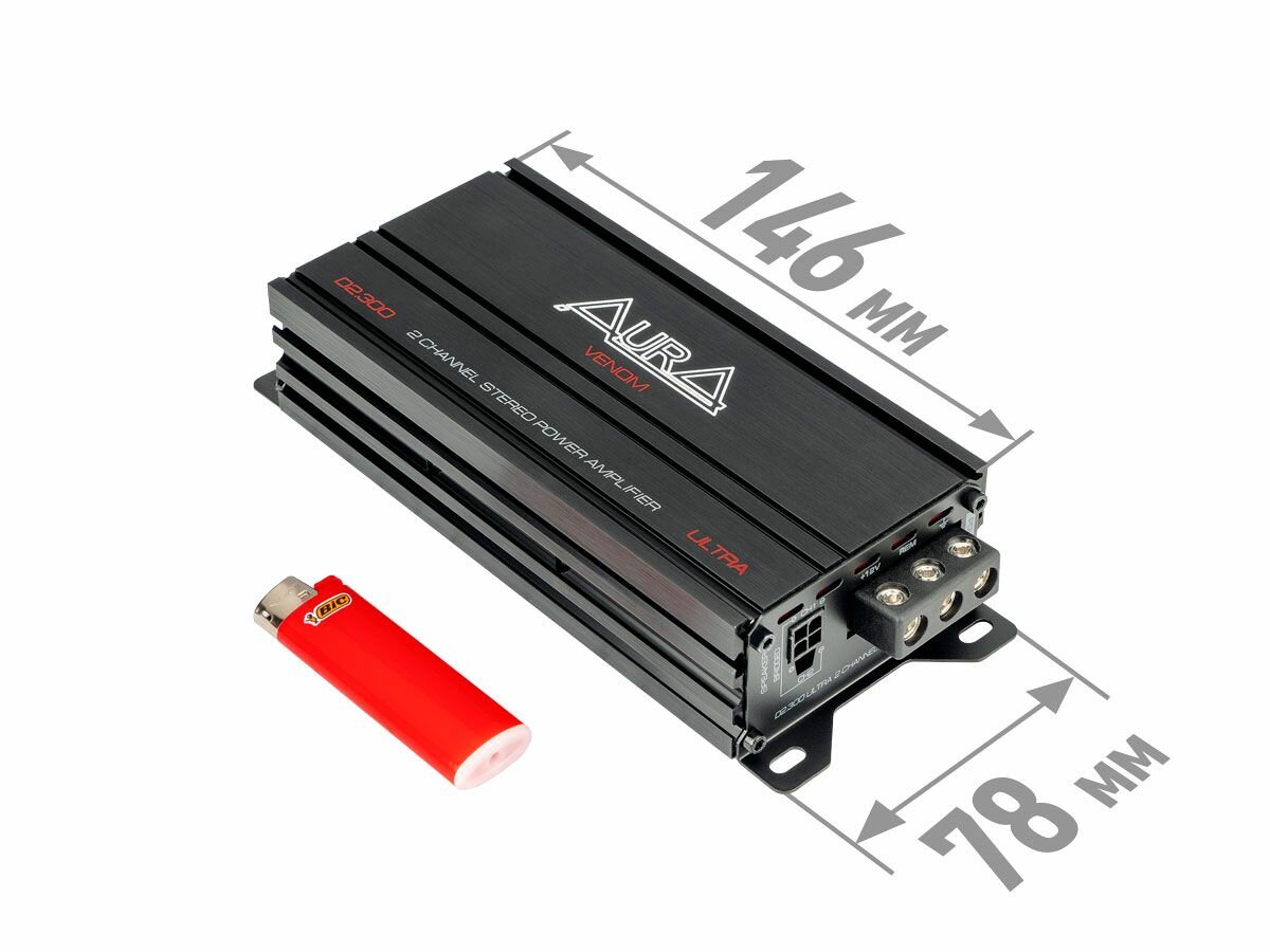 Усилитель мощности 2-канальный AurA VENOM-D2.300 ULTRA