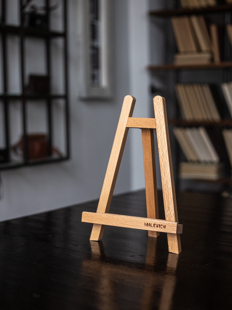 Настольный мини мольберт Малевичъ МЛ-31, деревянный мини мольберт — фото 1