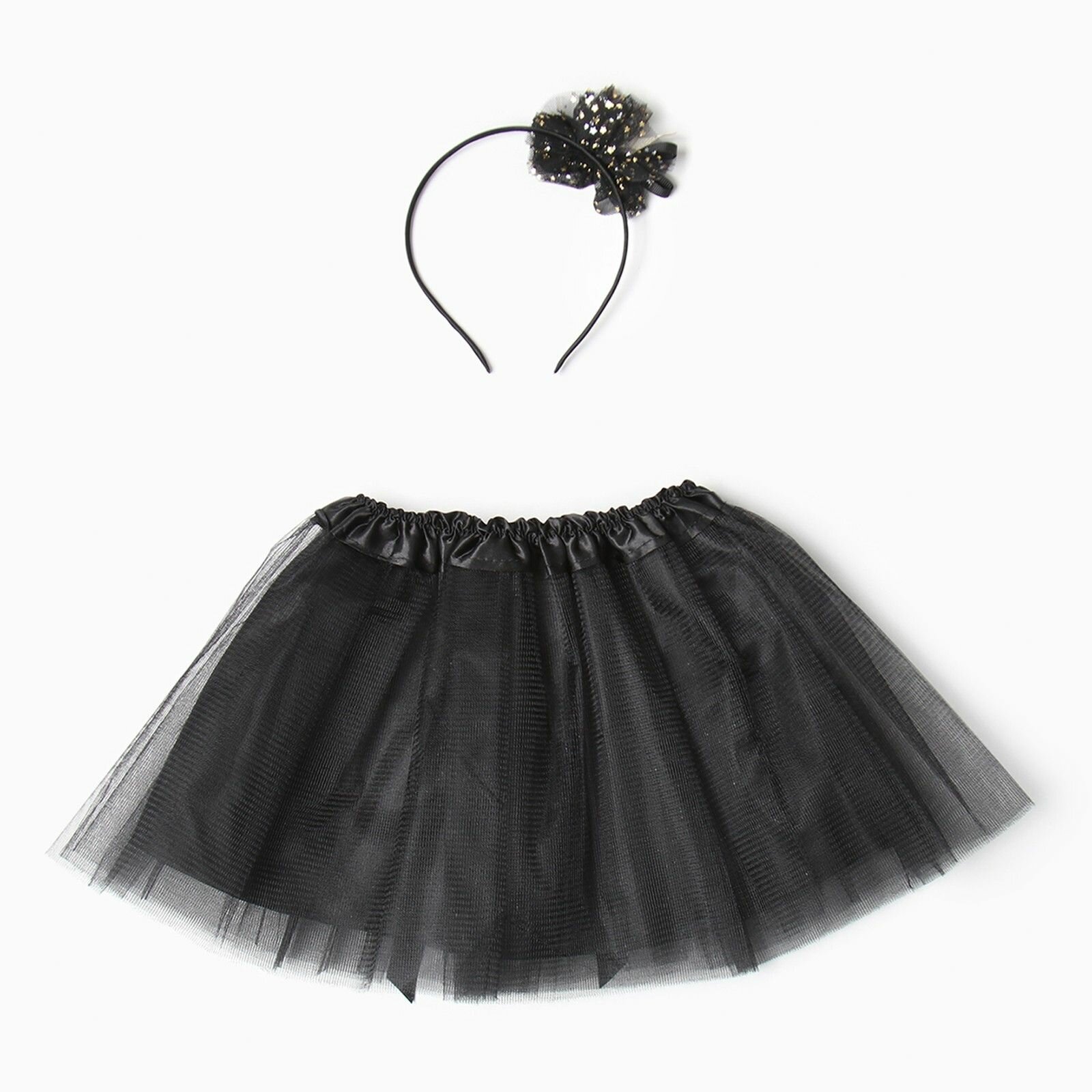 Набор для фотосессии KAFTAN "Королева": юбка трехслойная и ободок, 25 см