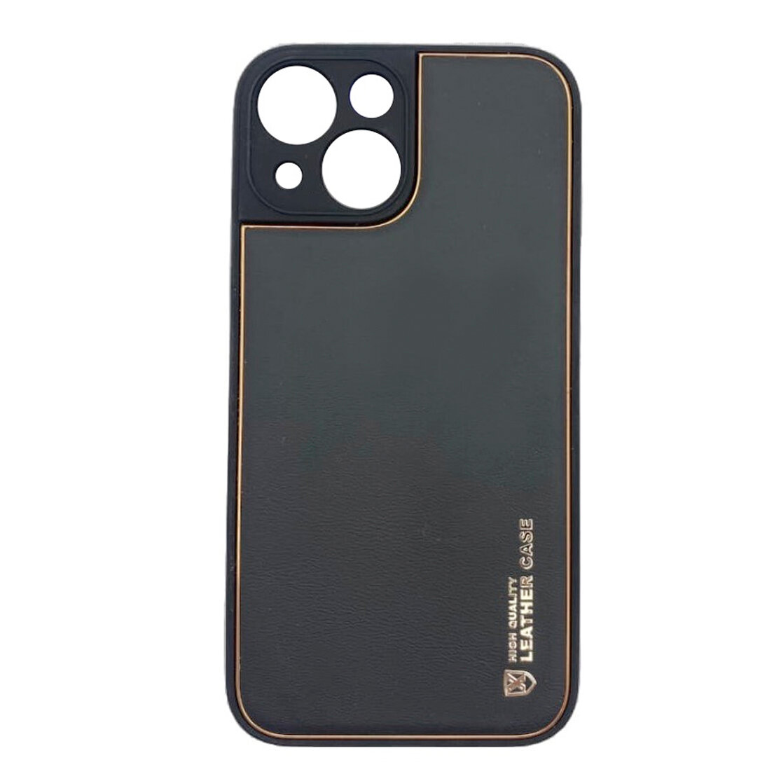 Чехол силиконовый для iPhone 13 mini (5.4), Graceful Leather series, HOCO, черный