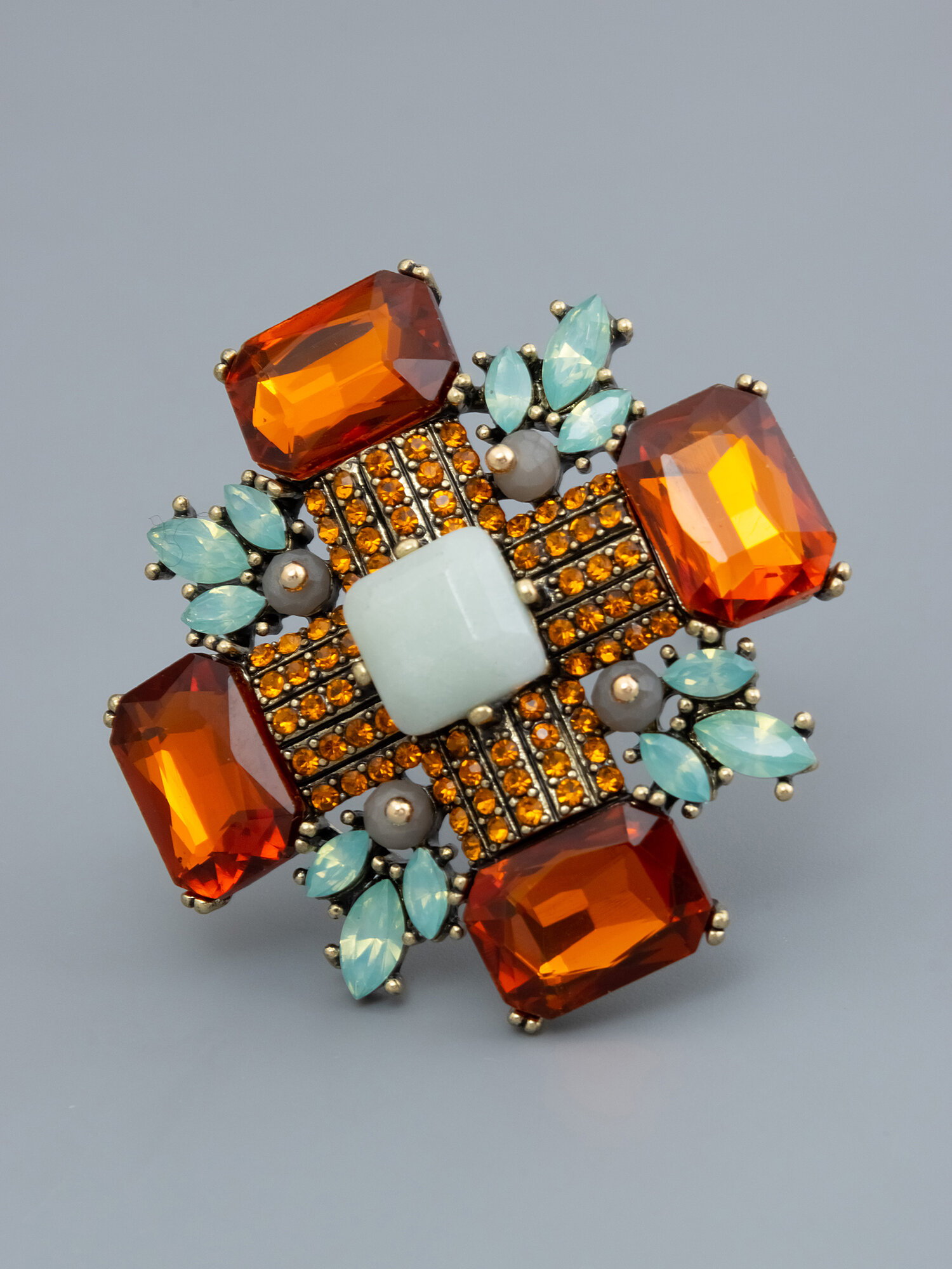 Брошь ЖемАрт, кристалл, 1 шт. — фото 1