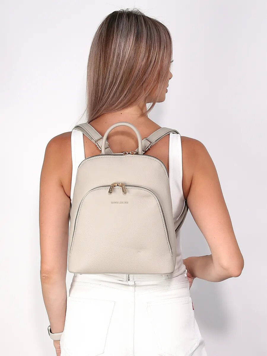 Сумка-рюкзак DAVID JONES, серый — фото 1