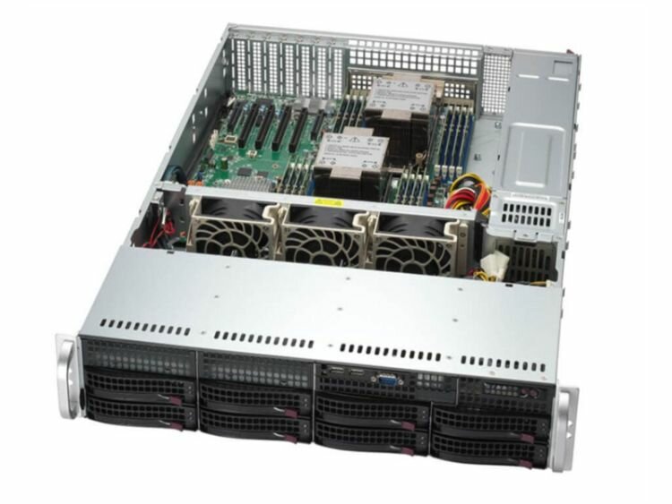 Сервер Supermicro SuperServer 2U 621P-TR / 2x4510/ 2x32Gb/ 1xIntel D3 S4520 480GB SATA/ 2x1200W/ 1st config