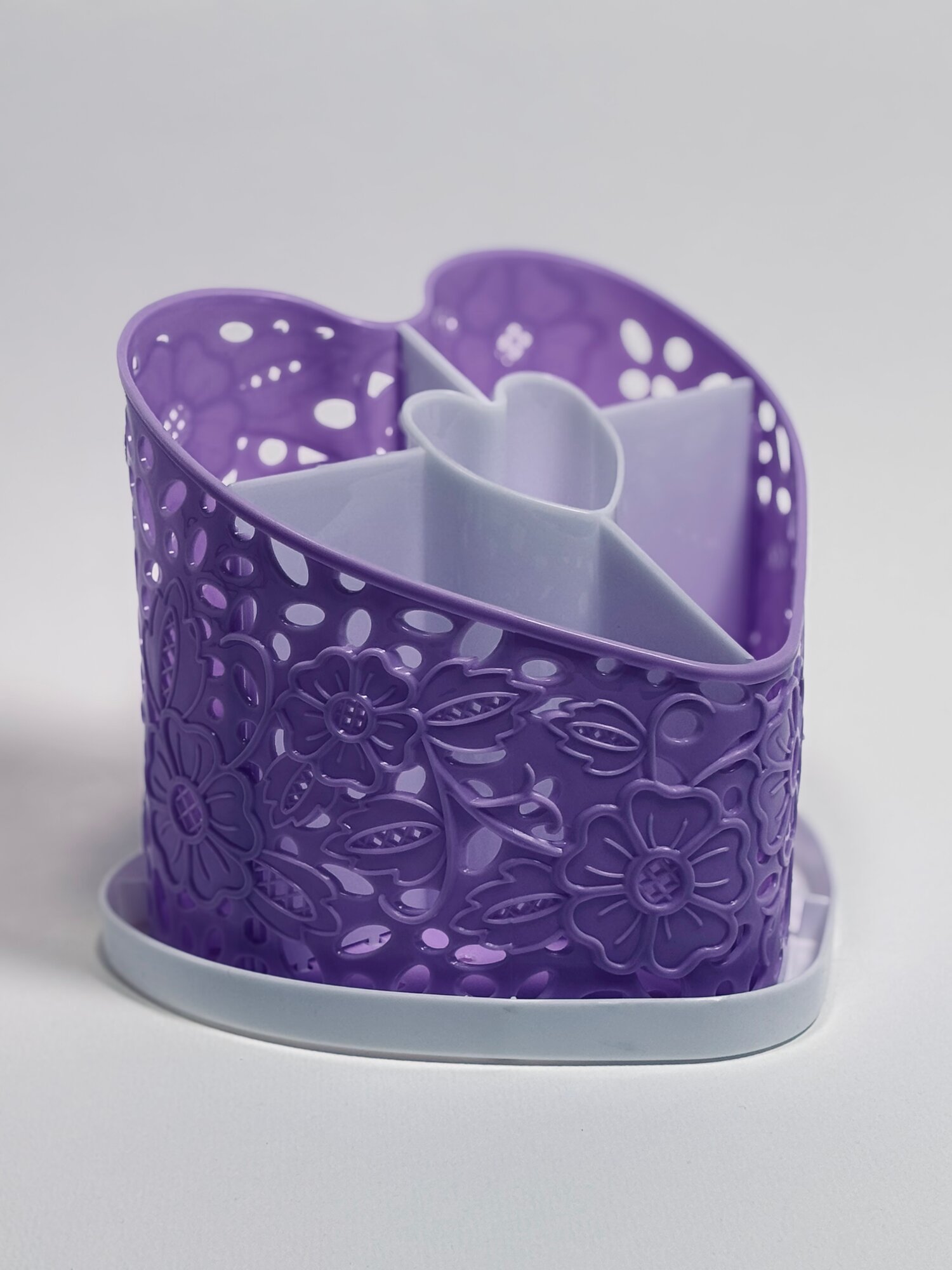 Пластмассовый органайзер для кухонных принадлежностей "Сердечко" — фото 1