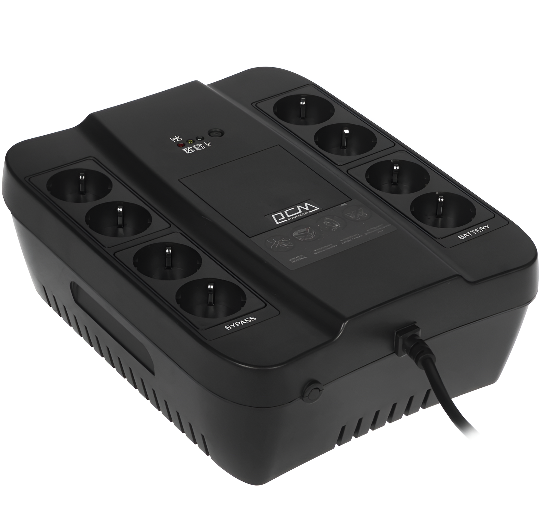 ИБП Powercom SPD-650N 390W, активная 380 Вт, резервный, black