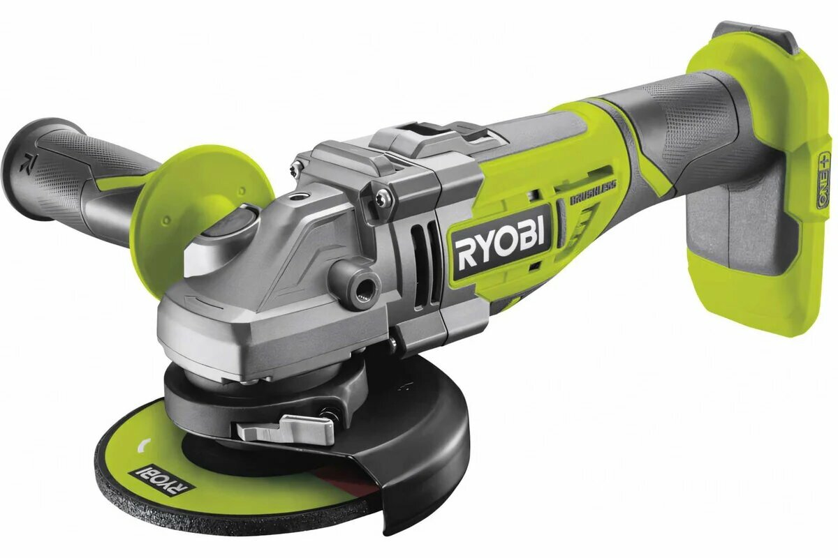 Углошлифмашина бесщеточная Ryobi ONE+ R18AG7-0 без аккумулятора в комплекте 5133002852