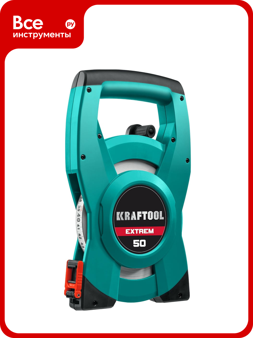 Геодезическая стальная мерная лента KRAFTOOL Extrem 50 м 34185-50