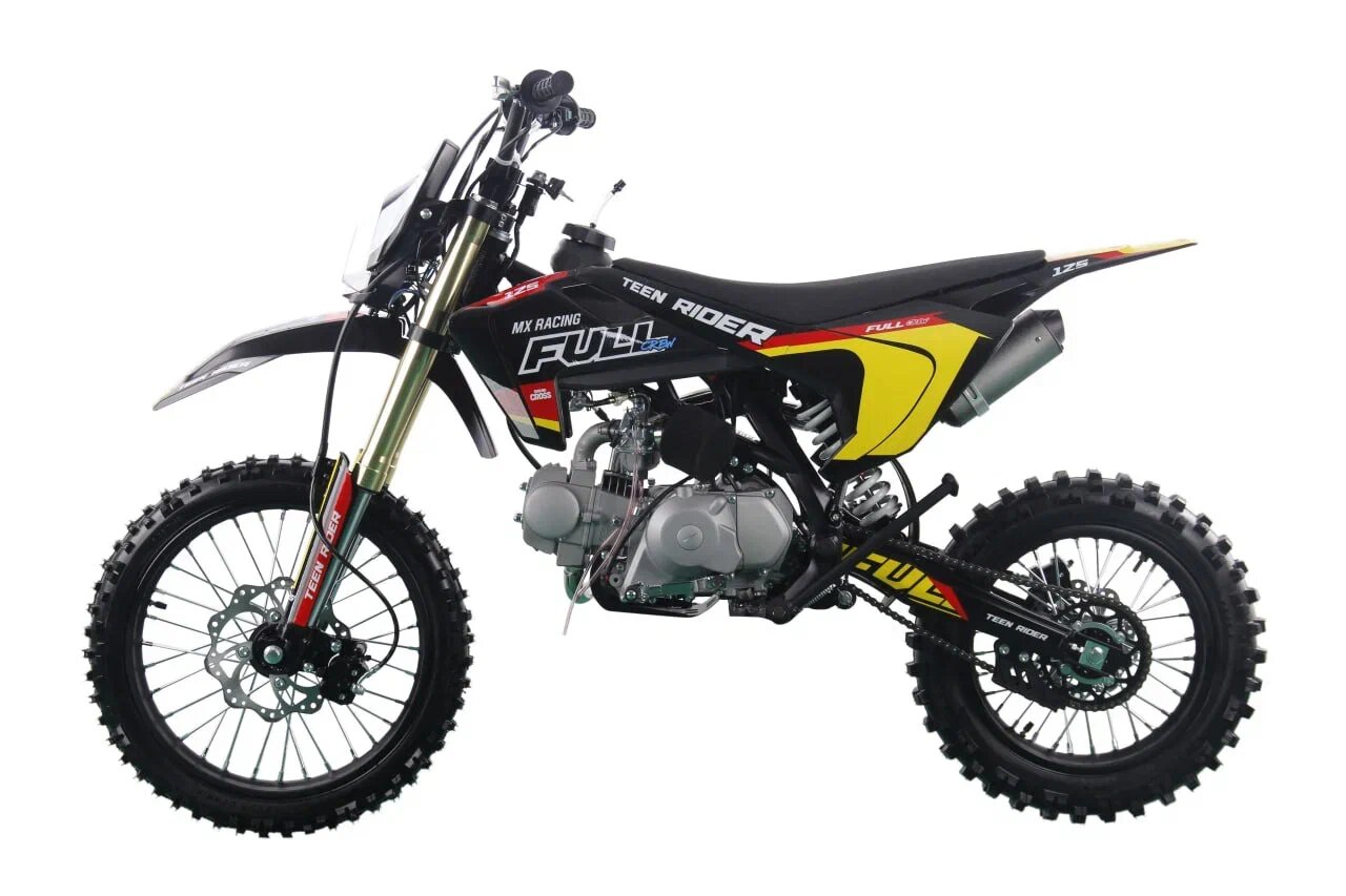 Питбайк FullCrew Teen Rider 17/14 колеса 125сс с механической КПП 4 передачи и электростартер