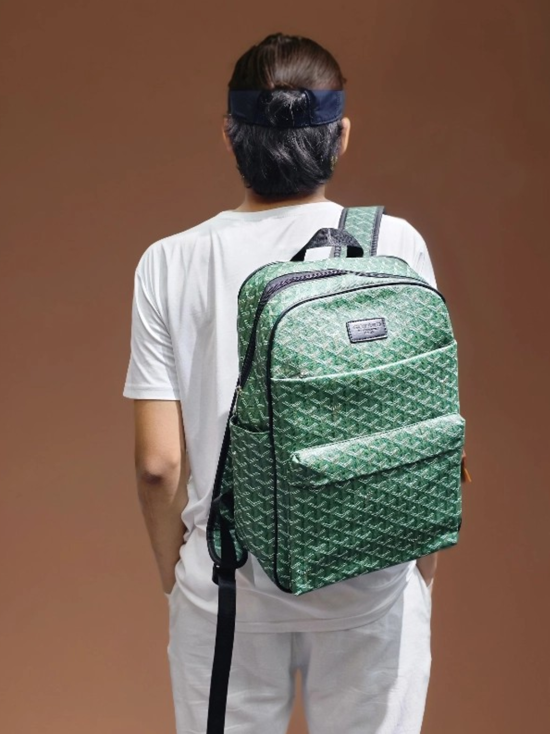 Сумка-рюкзак Goyard, зеленая