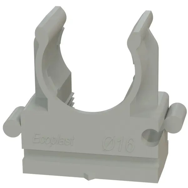 Держатель-клипса для пистолета Экопласт D16 мм цвет серый 50 шт.