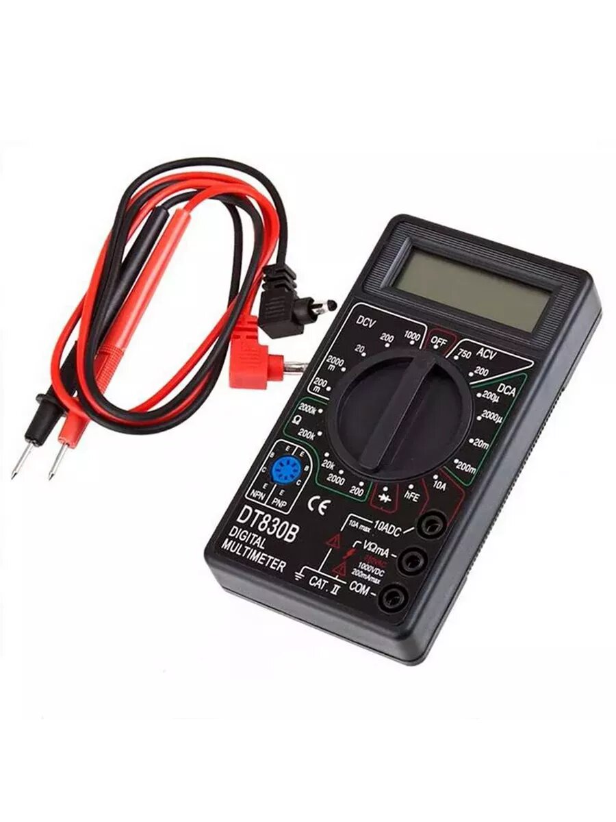 Мультиметр цифровой DT 830B тестер напряжения с прозвонкой