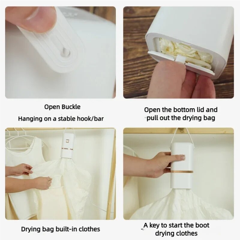 Сушилки Для Белья И Одежды Xiaomi Xiaomi Youpin Портативная сушилка для одежды белая 220В, Великобритания, Белый